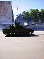 A tank on the square during a parade in 2010.