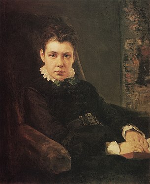 Портрет В. Д. Хрущевой, сестры художника, 1874 г.