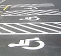 障害者用駐車場の例