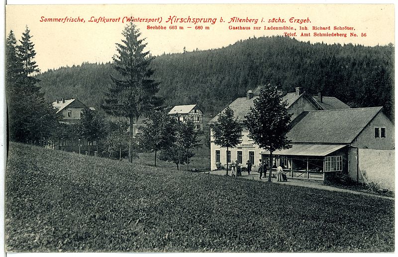 File:04167-Hirschsprung-1903-bei Altenberg, Gasthaus zur Ladenmühle-Brück & Sohn Kunstverlag.jpg