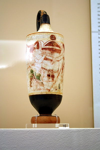 File:1115 - Keramikos Museum, Athens - Funerary lekythos - Photo by Giovanni Dall'Orto, Nov 12 2009.jpg