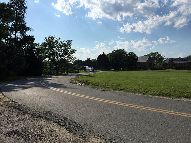 File:2017-06-03 17 27 40 View north along Maryland State Route 584 (Old Statehouse Road) at Maryland State Route 5 (Point Lookout Road) in St. Mary's City, St. Mary's County, Maryland.jpg