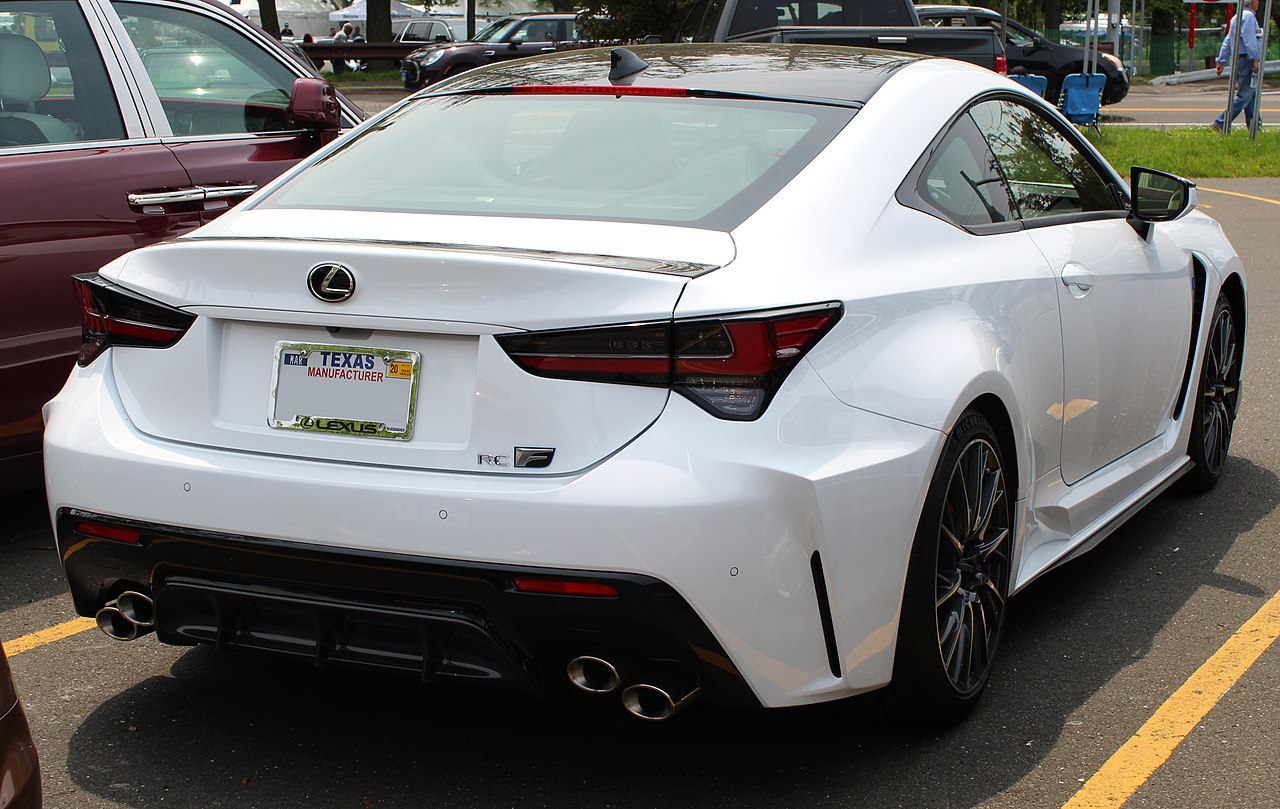 Image of 2019 Lexus RC F rear, Hagerty 6.1.19