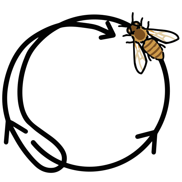 File:202208 European honey bee round dance.svg