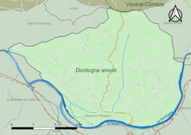 Carte en couleur présentant le(s) SAGE couvrant le territoire communal