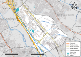 Labège: Géographie, Urbanisme, Toponymie