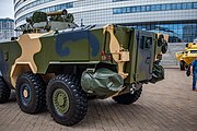 Беларуская: БТР Volat V2. 10-я міжнародная выстава ўзбраенняў і вайсковай тэхнікі Milex-2021 (23-26 чэрвеня 2021). Мінск, Беларусь English: Volat V2 APC (MZKT-690003). 10th international exhibition of arms and military machinery Milex-2021 (23-26 June 2021). Minsk, Belarus Русский: БТР Volat V2 (МЗКТ-690003). 10-я международная выставка вооружения и военной техники Milex-2021 (23-26 июня 2021). Минск, Беларусь