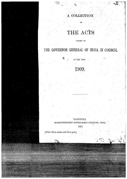 File:A Collection of the Acts passed by the Governor General of India in Council, 1909.pdf