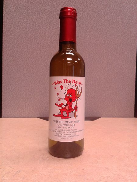 File:A bottle of chili pepper wine.jpg