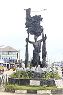 A statue at Omoku, Rivers State