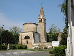 Part of Vangadizza Abbey in the centre of Badia Polesine.