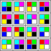 abstract model for reversible magical squares