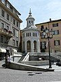 La Bollente e piazza della Bollente, Acqui Terme, Piemonte, Italia