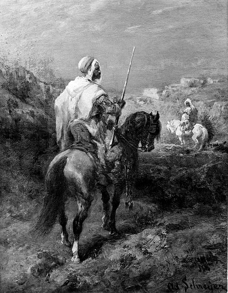 File:Adolf Schreyer - Two Arab Horsemen - 30.500 - Museum of Fine Arts.jpg