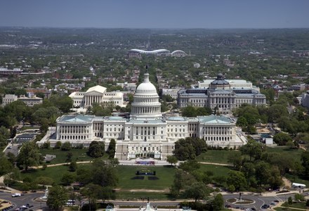Aerial view, United States Capitol building, Washington, D.C LCCN2010630477.tif