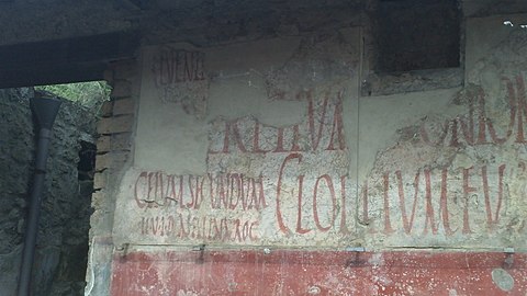 Pompei, insula 11 - graffiti elettorali