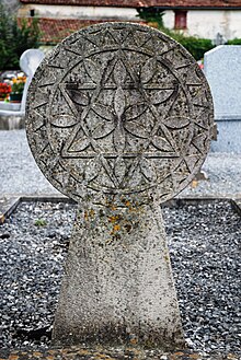 A Hilarri decorated with a Star of David