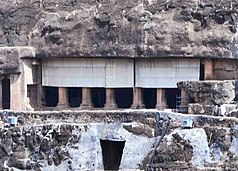 Ajanta Cave 17 outside view.jpg