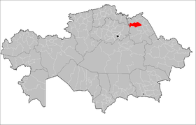 Localisation de District d'Aktogaï