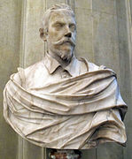 Buste d'Annibal Carrache, par Alessandro Rondoni.