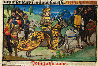 Alexander entering Italy with his followers