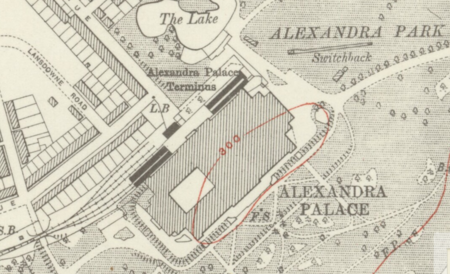 Alexandra Palace station, 1920