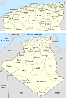 Descrierea imaginii Algerie administrative.svg.