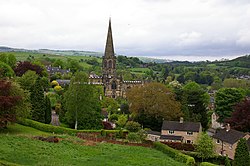 Bakewell All Saints soknekyrkje frå sør