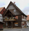 English: Half-timbered building in Alsfeld Lingelbach Grebenauer Strasse 7 / Hesse / Germany This is a picture of the Hessian Kulturdenkmal (cultural monument) with the ID 13341 (Wikidata)