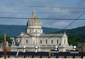 Illustrasjonsbilde av seksjonen Cathedral of the Blessed Sacrament of Altoona