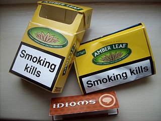 <span class="mw-page-title-main">Amber Leaf</span> Rolling tobacco brand