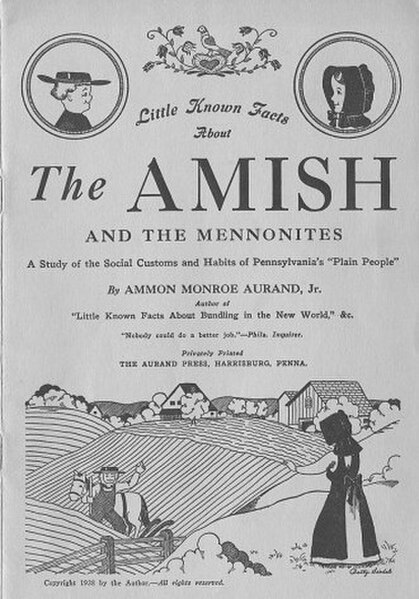 Cover of The Amish and the Mennonites, 1938