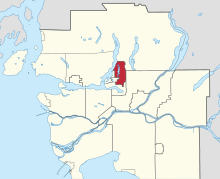 Location of Anmore in Metro Vancouver