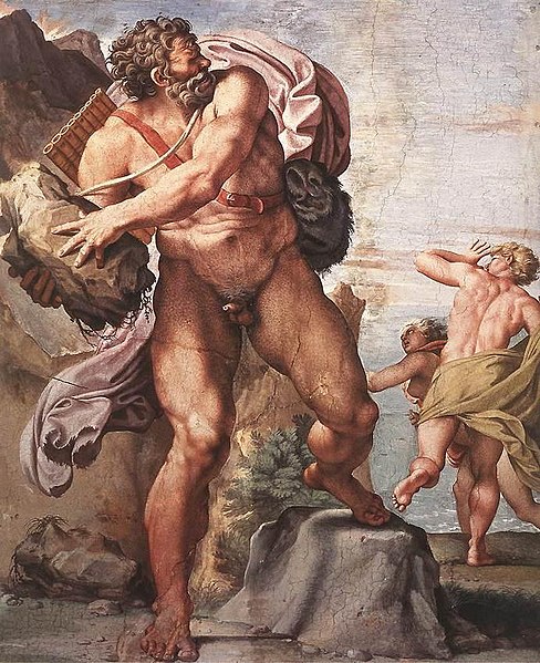 Annibale Carracci, the Cyclops Polyphemus in his frescos for the Palazzo Farnese