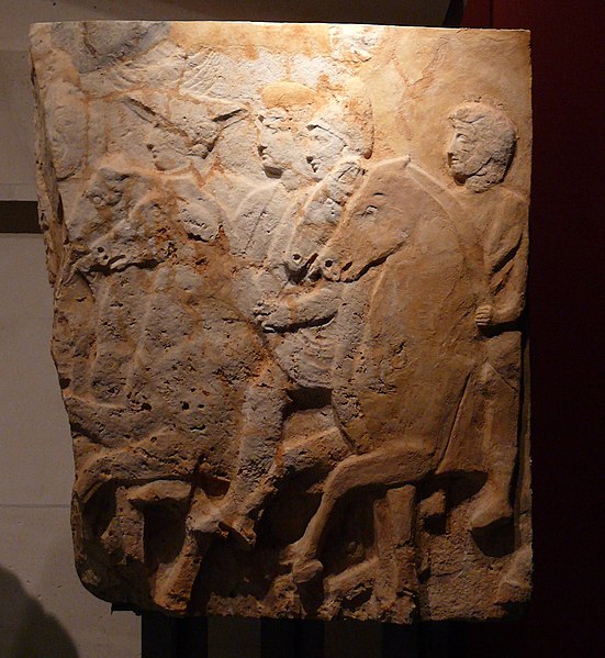 Horsemen, on the tomb of Pericles, last Lycian ruler.