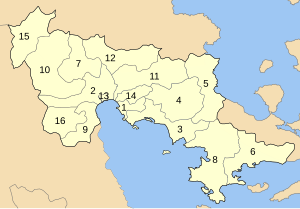 Argolida municipalities numbered.svg