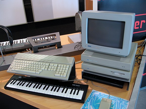 1980s typical software sequencer platform, using Atari Mega ST computer