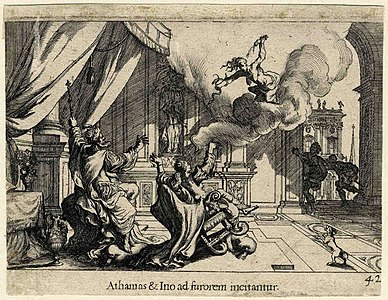 Athamas hag Ino, gant Radierung (XVIIvet kantved)