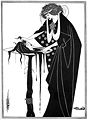 オーブリー・ビアズリーによるオスカー・ワイルド『サロメ』挿絵（1894）。世紀末を代表する頽廃性と鋭い白黒（カテゴリ）