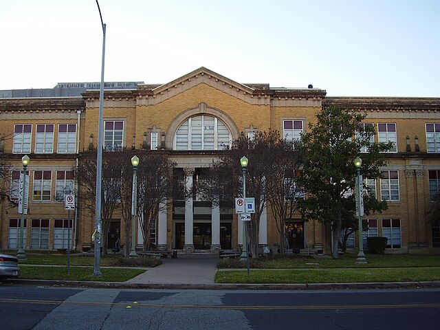 Austin Community College Rio Grande Campus, formerly Austin High School and John T. Allan Junior High School (est. 1916.)