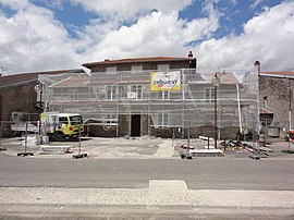 The town hall in Azelot, in 2016