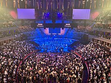 A promenade concert in the Royal Albert Hall, 2022. BBC Proms August 2022.jpg