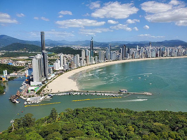 Vista parcial de Balneário Camboriú