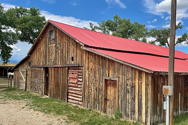 The barn at the TA Ranch, where the "regulators" were besieged by the sheriff's posse