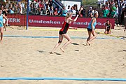 Deutsch: Deutsche Beachhandball-Meisterschaften 2022; Tag 3: 7. August 2022 – Frauen,Finale, Beach Bazis Schleissheim – Minga Turtles Ismaning 2:1 (20:26, 24:20, 8:6) English: German Beach handball Championships; Day 3: 7 August 2022 – Women Final – Beach Bazis Schleissheim Vs Minga Turtles Ismaning 2:1 (20:26, 24:20, 8:6)