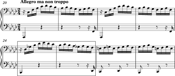 Beethoven Sonata per pianoforte op.  57, terzo movimento bar 20-27.png