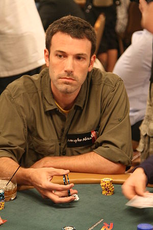 'n Foto geneem van meneer Affleck by 'n Poker-byeenkoms.
