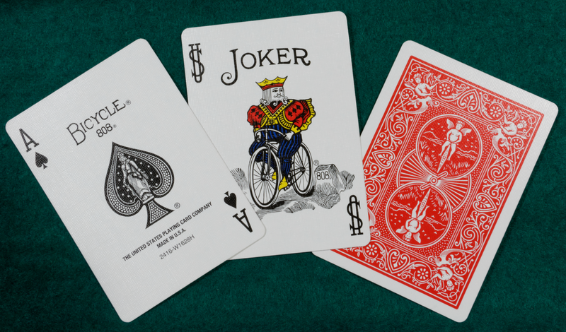 Bicycle Jumbo Index Playing Cards 2 Decks Red Blue Poker 88 Solitaire Games for sale online