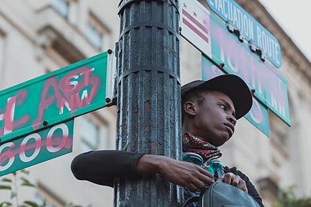 Protestor, Washington, DC, June 2