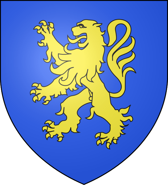 File:Blason-azur-lion-or.svg